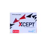 Xcept Tablets 2.5Mg (1 Box = 10 Tablets)